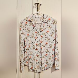 Floral Button Down Shirt for Women